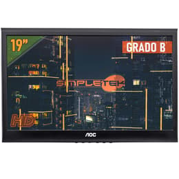 19-inch AOC - WITHOUT BASE 1366 x 768 LCD Monitor Preto