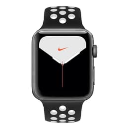 Apple Watch (Series 5) 2019 GPS 44 - Alumínio Cinzento sideral - Nike desportiva Preto/Branco