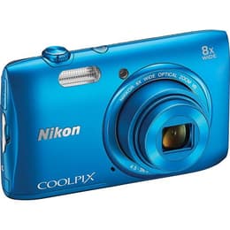Compacto Coolpix S3600 - Azul + Nikon Nikkor Wide Optical Zoom VR f/3.7-6.6
