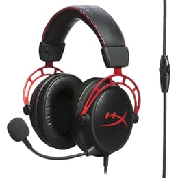 Cloud Alpha jogos Auscultador- com fios com microfone - Preto/Vermelho