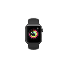Apple Watch (Series 3) Setembro 2017 38 - Alumínio Cinzento sideral - Circuito desportivo Preto