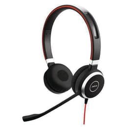 Evolve 40 redutor de ruído Auscultador- com fios com microfone - Preto/Vermelho