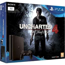 PlayStation 4 Slim 1000GB - Preto + Uncharted 4