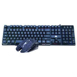 Freaks And Geeks Teclado AZERTY Francês Retro-iluminado Poly Chroma CS-200