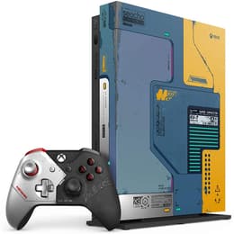 Xbox One X 1000GB - Amarelo/Azul - Edição limitada CyberPunk 2077 + CyberPunk 2077