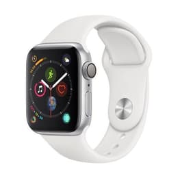Apple Watch (Series 4) Setembro 2018 40 - Alumínio Prateado - Circuito desportivo Branco
