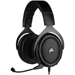 HS50 Pro Stereo jogos Auscultador- com fios com microfone - Preto