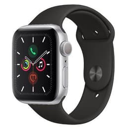 Apple Watch (Series 5) GPS 44 - Alumínio Prateado - Circuito desportivo Preto