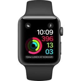 Apple Watch (Series 2) 2016 42 - Alumínio Cinzento sideral - Circuito desportivo Preto