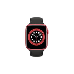 Apple Watch (Series 6) 2020 GPS 44 - Alumínio Vermelho - Loop desportiva Preto