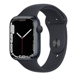 Apple Watch (Series 7) GPS 45 - Alumínio Meia-noite - Bracelete desportiva Preto