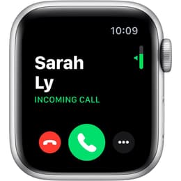 Apple Watch (Series 5) GPS + Celular 44 - Alumínio Prateado - Bracelete desportiva Preto
