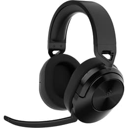 HS55 Stereo Carbon redutor de ruído jogos Auscultador- com fios com microfone - Preto