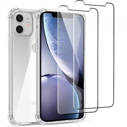 Capa iPhone 11 e 2 películas de proteção - TPU - Transparente