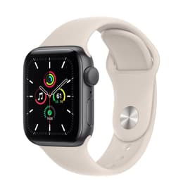 Apple Watch (Series 5) GPS 44 - Alumínio Cinzento - Bracelete desportiva Branco
