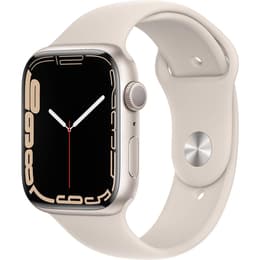 Apple Watch (Series 7) GPS 45 - Alumínio Prateado - Loop desportiva Luz das estrelas