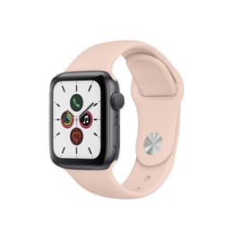 Apple Watch (Series 5) GPS 44 - Alumínio Cinzento sideral - Circuito desportivo Rosa
