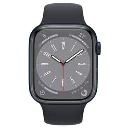 Apple Watch (Series 8) GPS + Celular 45 - Alumínio Meia-noite - Bracelete desportiva Preto