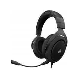 HS60 Stereo jogos Auscultador- com fios com microfone - Preto