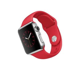 Apple Watch (Series 5) GPS 44 - Alumínio Prateado - Circuito desportivo Vermelho