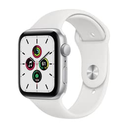 Apple Watch (Series 4) GPS 44 - Alumínio Prateado - Bracelete desportiva Branco
