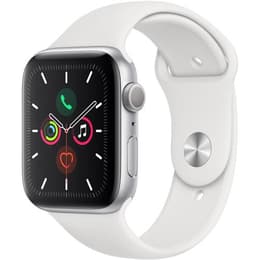 Apple Watch (Series 5) GPS 44 - Alumínio Prateado - Loop desportiva Branco