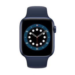 Apple Watch (Series 6) GPS 44 - Alumínio Azul - Bracelete desportiva Azul (Midnight)