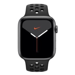 Apple Watch Series 5 (2019) GPS 44 mm - Alumínio Cinzento sideral - Bracelete desportiva Nike Preto