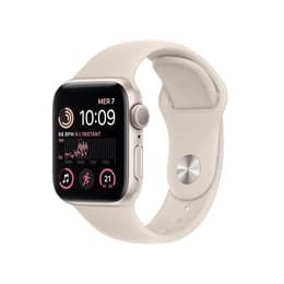 Apple Watch Series SE 2 (2022) GPS 40 mm - Alumínio Prateado - Bracelete desportiva Luz das estrelas