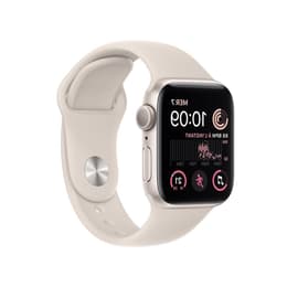 Apple Watch Series SE 2 (2022) GPS 40 mm - Alumínio Prateado - Bracelete desportiva Luz das estrelas