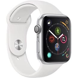 Apple Watch (Series 4) 2018 GPS 44 - Alumínio Prateado - Circuito desportivo Branco