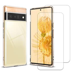 Capa Google Pixel 6 Pro e 2 películas de proteção - TPU - Transparente