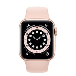 Apple Watch (Series 6) 2020 GPS 40 - Aço inoxidável Dourado - Bracelete desportiva Rosa