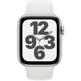 Apple Watch (Series SE) 2020 GPS 44 - Alumínio Prateado - Bracelete desportiva Branco