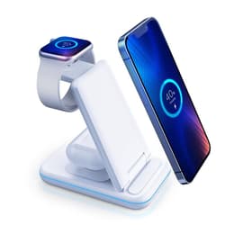Evetane Station d'accueil blanc compatible iPhone/Apple Watch/AirPods 15W Docking Station