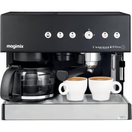 Máquina de café Expresso combinado Compatível com cápsulas e.s. e Magimix 11422 Auto 1.4L - Preto