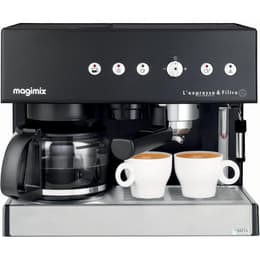 Máquina de café Expresso combinado Compatível com cápsulas e.s. e Magimix 11422 Auto 1,4000L - Preto