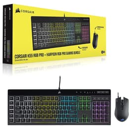 Corsair Teclado AZERTY Francês Retro-iluminado K55 RGB PRO