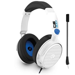 C6-300 V redutor de ruído jogos Auscultador- com fios com microfone - Branco/Azul