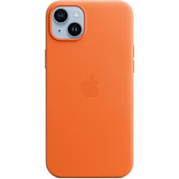 Capa em pele Apple - iPhone 14 Plus - Magsafe - Couro Laranja