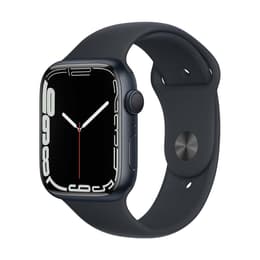 Apple Watch (Series 7) 2021 GPS 45 - Alumínio Preto sideral - Bracelete desportiva Preto