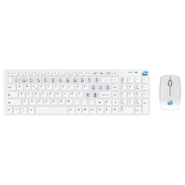 Simpletek Teclado QWERTY Português Sem fios Wireless Kit with Portuguese PT Stickers