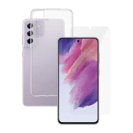 Capa 360 Galaxy S21 FE 5G e película de proteção - TPU - Transparente