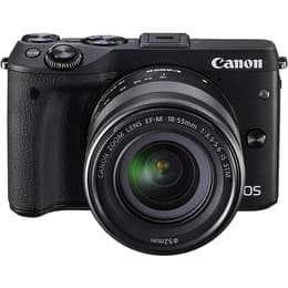 EOS M3 - Preto + Canon Zoom Lens EF-M 18-55mm f/3.5-5.6 IS STM f/3.5-5.6