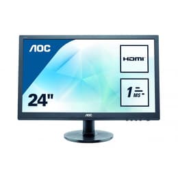 24-inch Aoc E2460SH 1920 x 1080 LCD Monitor Cinzento