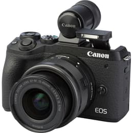 Reflexo EOS M6 Mark II - Preto + Canon EF-M 15-45mm f/3.5-6.3 IS STM f/3.5-6.3