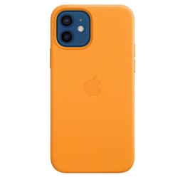 Capa Apple - iPhone 12 / iPhone 12 Pro - Magsafe - Couro Amarelo