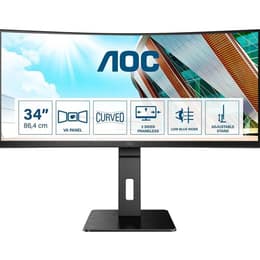 34-inch Aoc CU34P2A 3440 x 1440 LED Monitor Preto