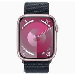 Apple Watch () 2023 GPS + Celular 45 - Alumínio Rosa - Loop desportiva Midnight