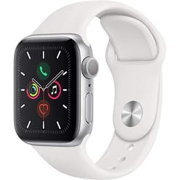 Apple Watch (Series 5) 2019 GPS + Celular 40 - Alumínio Prateado - Bracelete com fivela moderna Branco